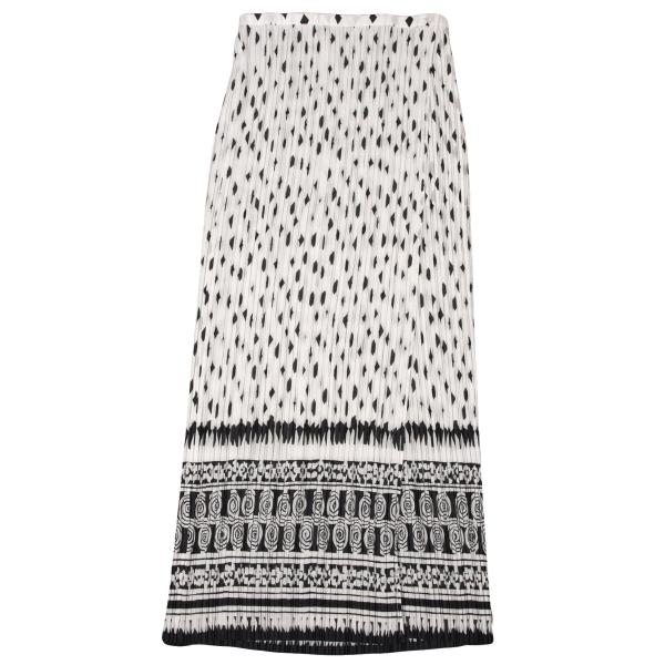 ISSEY MIYAKE Pleated Patterned Wrap Skirt Size 2