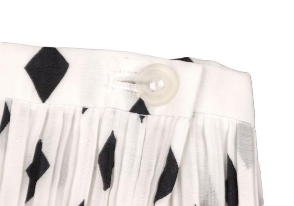 ISSEY MIYAKE Pleated Patterned Wrap Skirt Size 2