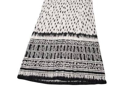 ISSEY MIYAKE Pleated Patterned Wrap Skirt Size 2