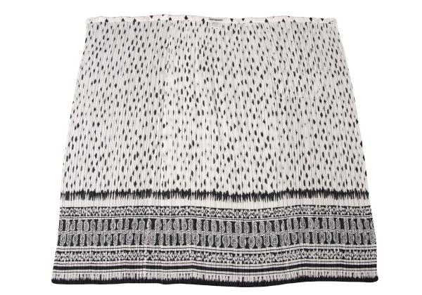 ISSEY MIYAKE Pleated Patterned Wrap Skirt Size 2