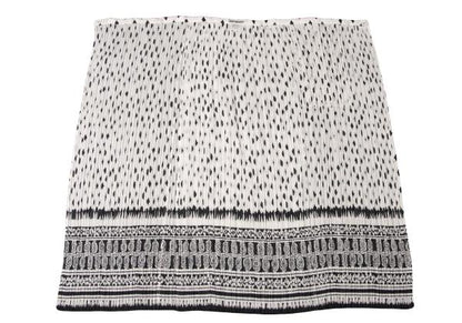 ISSEY MIYAKE Pleated Patterned Wrap Skirt Size 2