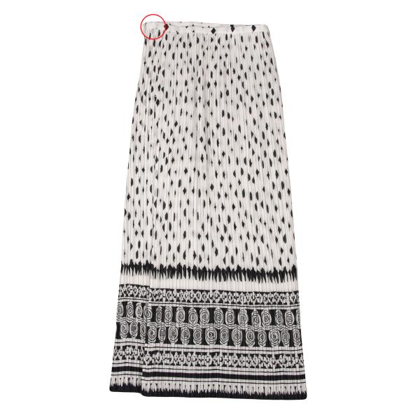 ISSEY MIYAKE Pleated Patterned Wrap Skirt Size 2