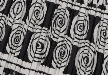 ISSEY MIYAKE Pleated Patterned Wrap Skirt Size 2