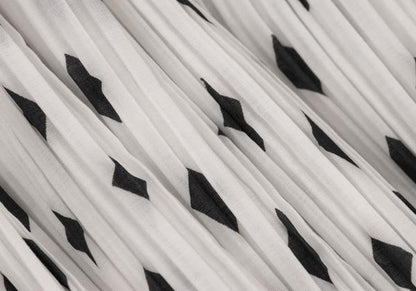 ISSEY MIYAKE Pleated Patterned Wrap Skirt Size 2