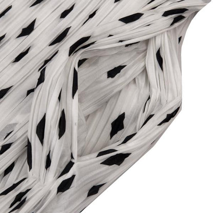ISSEY MIYAKE Pleated Patterned Wrap Skirt Size 2