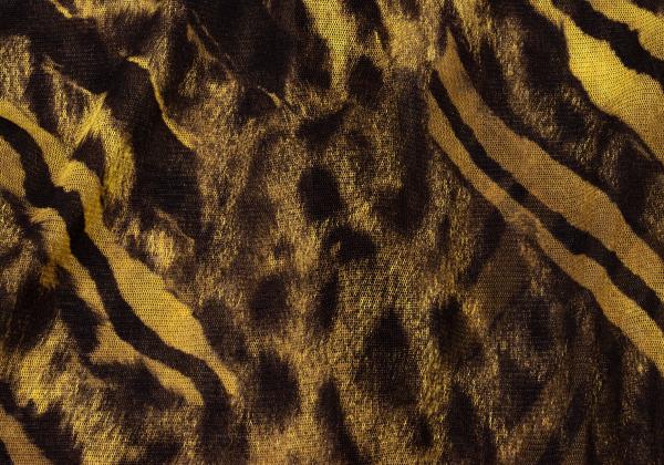 Jean Paul GAULTIER Leopard Power Net Shirt Brown Size S