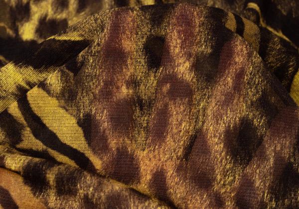 Jean Paul GAULTIER Leopard Power Net Shirt Brown Size S