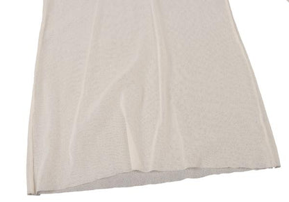 Jean Paul GAULTIER Piping Neck Power Net Top Ivory Size S