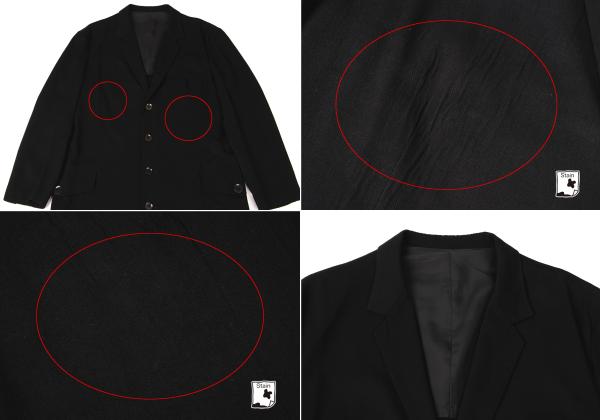 Yohji Yamamoto POUR HOMME 06SS Long Jacket Black Size 3