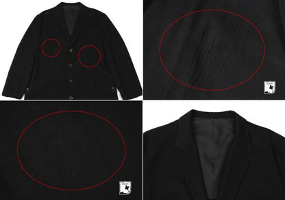 Yohji Yamamoto POUR HOMME 06SS Long Jacket Black Size 3
