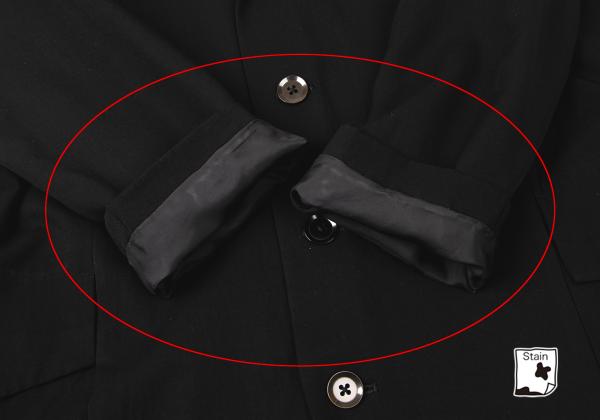 Yohji Yamamoto POUR HOMME 06SS Long Jacket Black Size 3