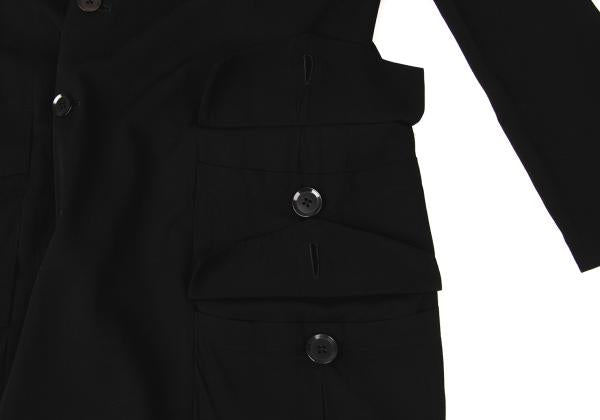 Yohji Yamamoto POUR HOMME 06SS Long Jacket Black Size 3