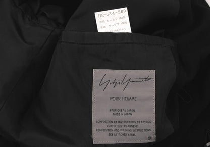 Yohji Yamamoto POUR HOMME 06SS Long Jacket Black Size 3