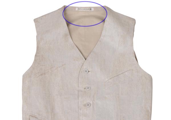 Y's for men Painted Panel Vest White Size 1