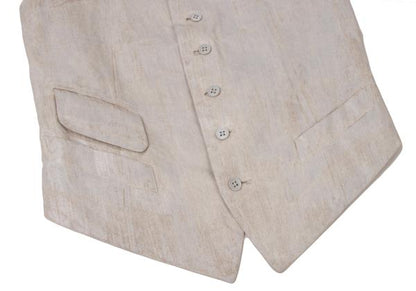 Y's for men Painted Panel Vest White Size 1