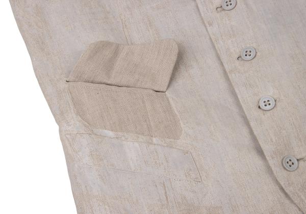 Y's for men Painted Panel Vest White Size 1