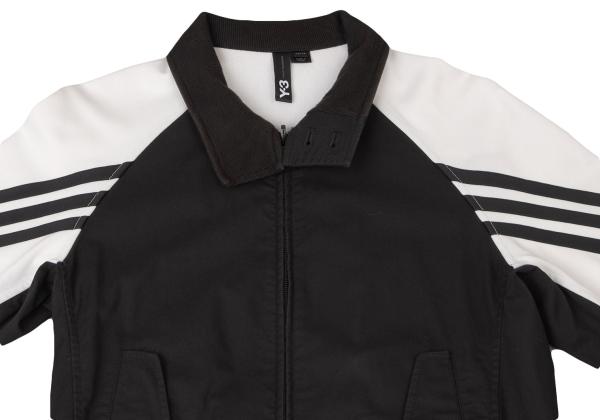 Y-3 Two-Tone Track Jacket Black White Size XS