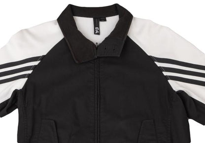 Y-3 Two-Tone Track Jacket Black White Size XS