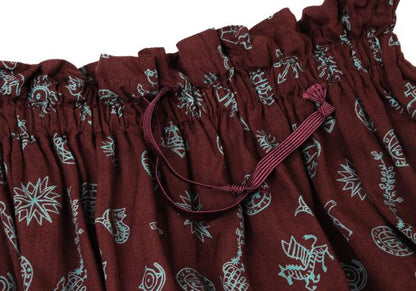 JUNIOR GAULTIER Rayon Pleated Pattern Skirt Multi Size 40