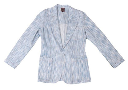 GAULTIER JEAN'S Blurred Stripe Covered Jacket Blue Size 40