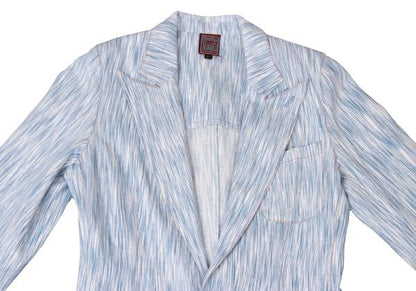 GAULTIER JEAN'S Blurred Stripe Covered Jacket Blue Size 40