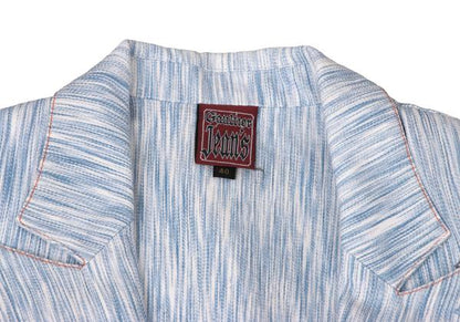 GAULTIER JEAN'S Blurred Stripe Covered Jacket Blue Size 40