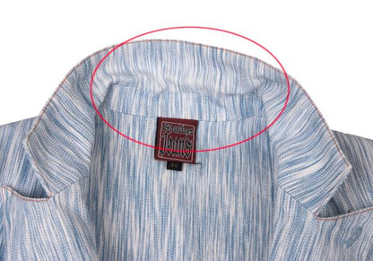 GAULTIER JEAN'S Blurred Stripe Covered Jacket Blue Size 40