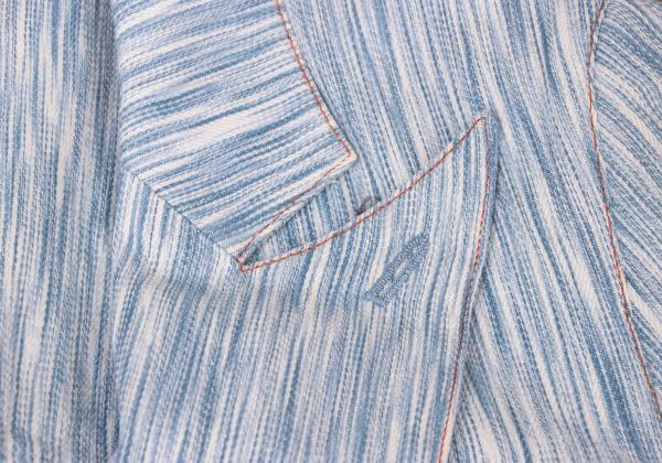 GAULTIER JEAN'S Blurred Stripe Covered Jacket Blue Size 40