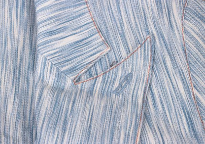 GAULTIER JEAN'S Blurred Stripe Covered Jacket Blue Size 40