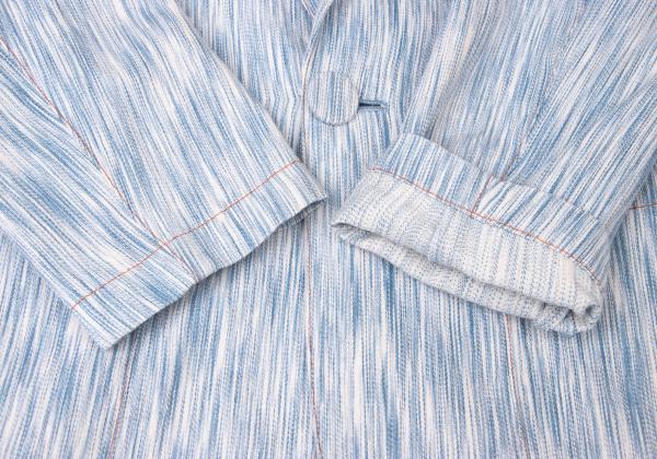 GAULTIER JEAN'S Blurred Stripe Covered Jacket Blue Size 40