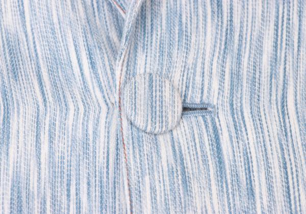 GAULTIER JEAN'S Blurred Stripe Covered Jacket Blue Size 40