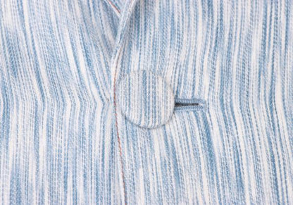 GAULTIER JEAN'S Blurred Stripe Covered Jacket Blue Size 40