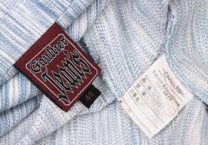 GAULTIER JEAN'S Blurred Stripe Covered Jacket Blue Size 40