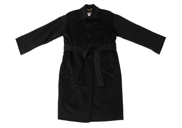 MOSCHINO COUTURE Wool Belted Coat Black Size M