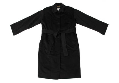 MOSCHINO COUTURE Wool Belted Coat Black Size M