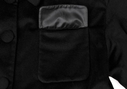 MOSCHINO COUTURE Wool Belted Coat Black Size M