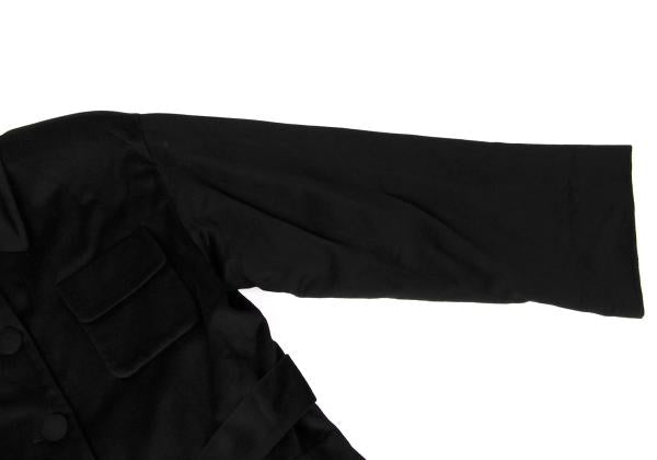 MOSCHINO COUTURE Wool Belted Coat Black Size M