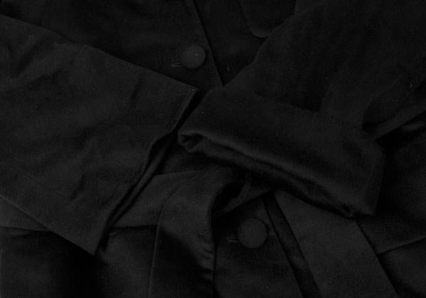 MOSCHINO COUTURE Wool Belted Coat Black Size M