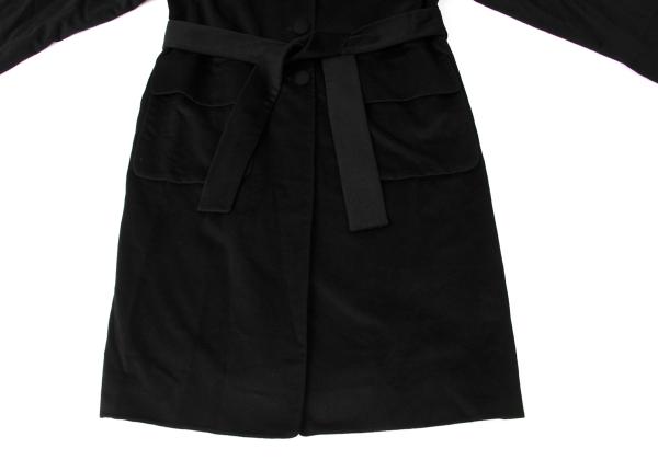 MOSCHINO COUTURE Wool Belted Coat Black Size M