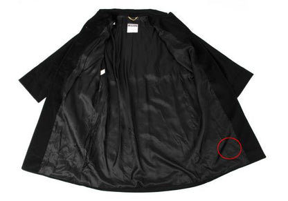 MOSCHINO COUTURE Wool Belted Coat Black Size M