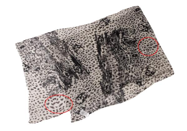 Lucien PellatFinet Cashmere Skull Print Scarf Beige Size F