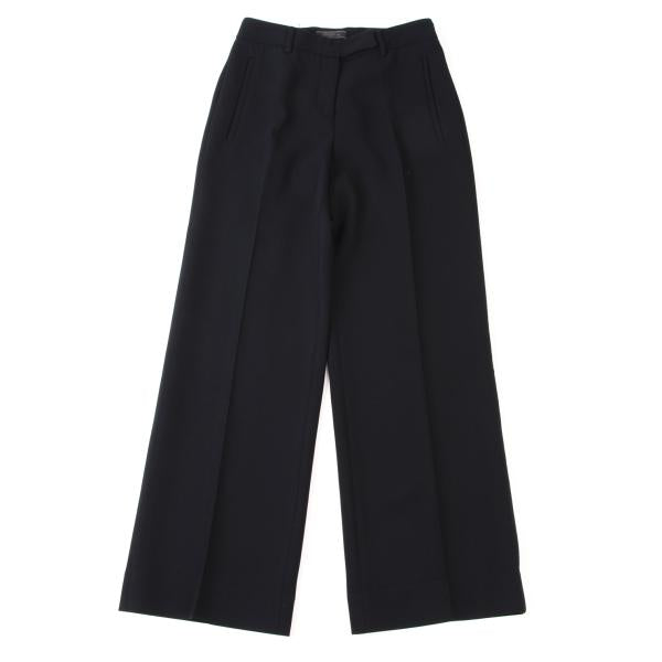 PRADA Wool Center Crease Straight Pants Navy Size 38
