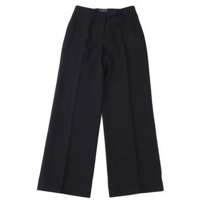 PRADA Wool Center Crease Straight Pants Navy Size 38