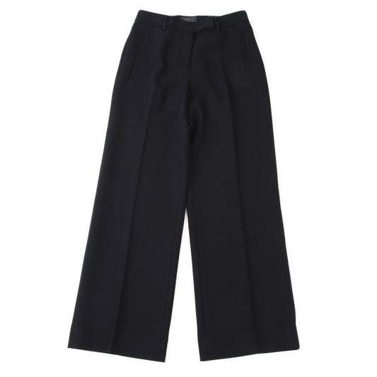 PRADA Wool Center Crease Straight Pants Navy Size 38