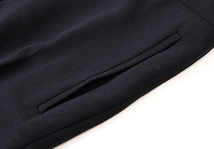 PRADA Wool Center Crease Straight Pants Navy Size 38