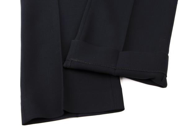 PRADA Wool Center Crease Straight Pants Navy Size 38