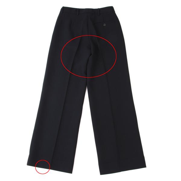PRADA Wool Center Crease Straight Pants Navy Size 38