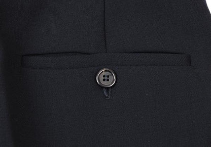 PRADA Wool Center Crease Straight Pants Navy Size 38