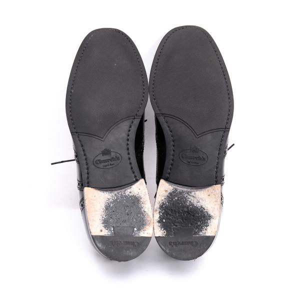 Church's Wingtip Leather Sneakers Black Size 35.5 (24cm)