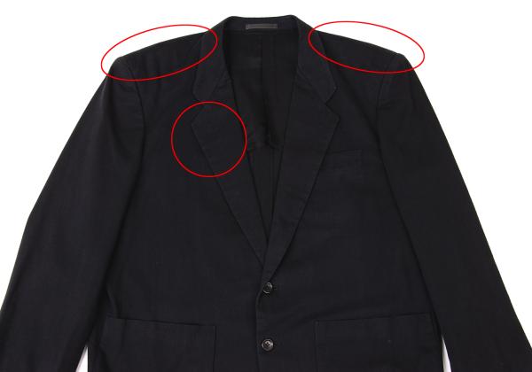 COMME des GARCONS HOMME Cotton 2B Jacket Navy Size M